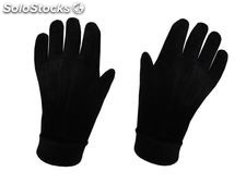 Rękawiczki zimowe ciepłe skórzene skóra grube