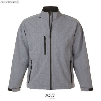 Relax men ss jacket 340g gris chiné s MIS46600-gm-s