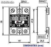 Rele de estado sólido monofásico - 25a/4a32vcc - 4855dz