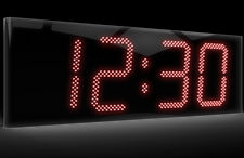 Relógio LED 11 Polegadas Vermelho de Fachada (Uso Externo)