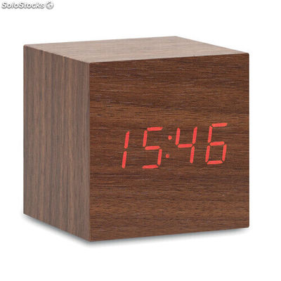 Relógio led em mdf madeira MIMO9090-40