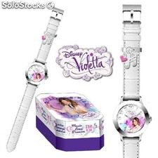 Reloj Analogico Premium Violetta Disney (Blanco)