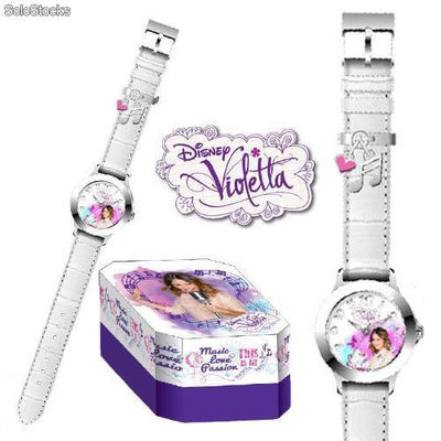 Reloj Analogico Premium Violetta Disney (Blanco)