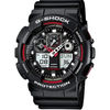 Reloj Analógico y Digital G-Shock 55mm Negro y Rojo