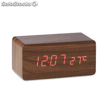 Reloj con carga inalámbrica madera MIMO9456-40