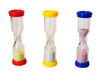 Reloj de arena henbea plastico resistente marca de 1 a 3 minutos 10x3 cm