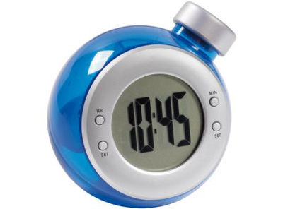 Reloj de mesa DEEP BLUE tiene con pantalla digital. Funciona con agua y vinagre