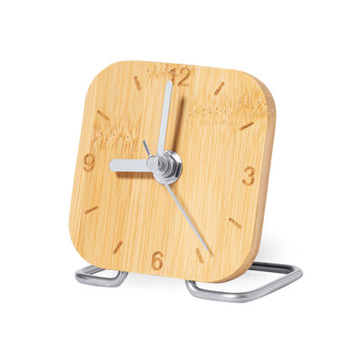 Reloj de mesa fabricado en bambú barnizado - Foto 3