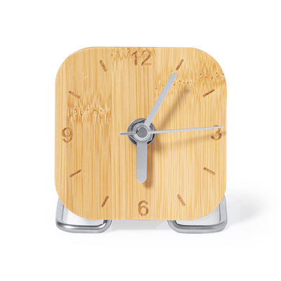 Reloj de mesa fabricado en bambú barnizado - Foto 2