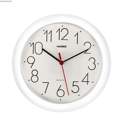 Reloj De Pared 25 cm. Color Blanco