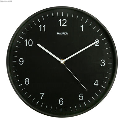 Reloj De Pared 30 cm. Color Negro