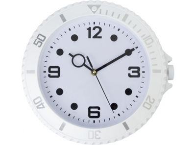 Reloj de pared de plástico y con estilo de reloj de pulsera. Pilas incluidas.