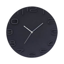 Reloj de Pared Moderno 3D Negro 34.5cm O91