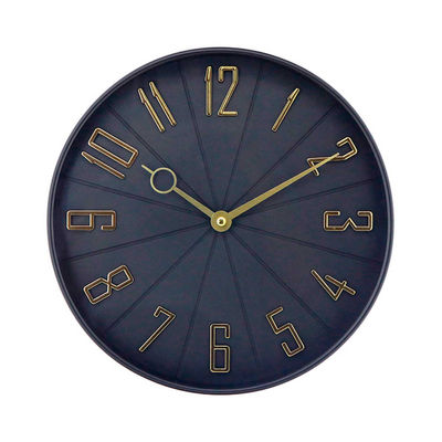 Reloj de Pared Vintage Negro/Dorado 27.3 cm Thinia Home