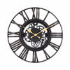 Reloj de Pared Vintage Troquelado Negro/Dorado 38 cm Thinia Home
