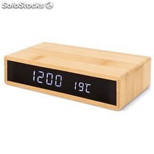 Reloj despertador con cargador inalambrico y temperatura