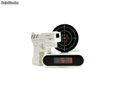 Reloj despertador pistola laser - Foto 2