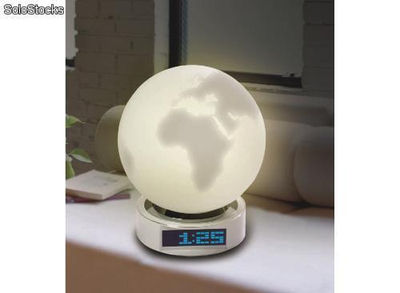 Reloj despertador proyector terrestre