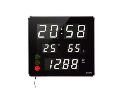 Reloj orium cep con medidor de co2 pantalla led alarma personalizable y sensor - Foto 2