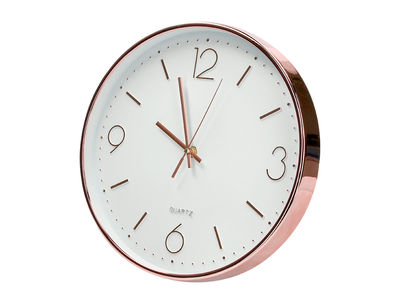 Reloj q-connect de pared metalico redondo 30,5 cm movimiento silencioso color - Foto 3