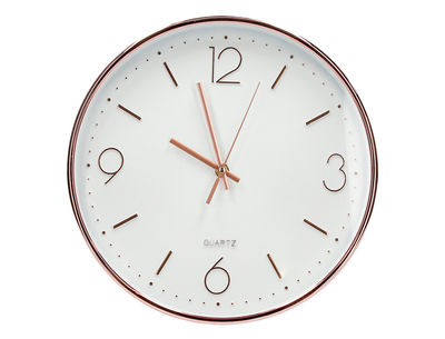 Reloj q-connect de pared metalico redondo 30,5 cm movimiento silencioso color - Foto 2