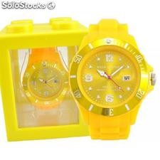 RELOJ SILICONA SW AMARILLO