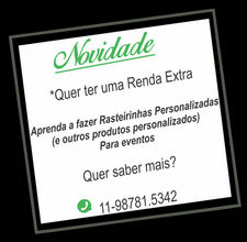 Renda extra rasteirinhas personalizadas para Eventos