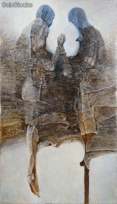 Reprodukcja obrazu Zdzisława Beksińskiego na płótnie 100x173 cm