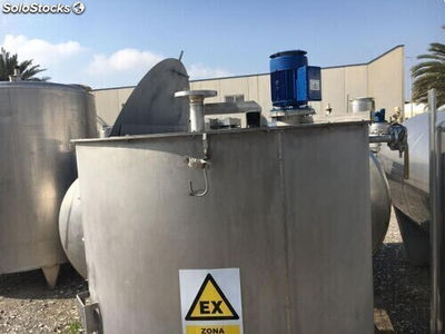 Réservoir de 2000 litres avec agitateur ATEX en acier inoxydable - Photo 2
