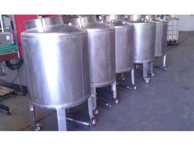 Réservoir de 350 litres en acier inoxydable avec fond klopper - Photo 3
