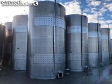Réservoir de 5000 litres en acier inoxydable avec chemises pour l'eau