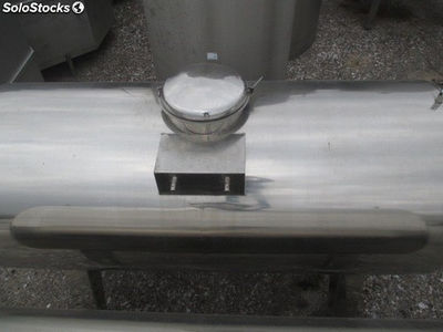 Réservoir horizontale simple en acier inox, polissage de miroir de 5000 litres. - Photo 5