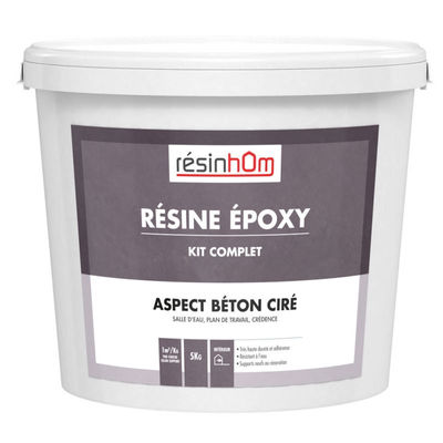 Résine aspect béton ciré 3,5KG pour 4 M2