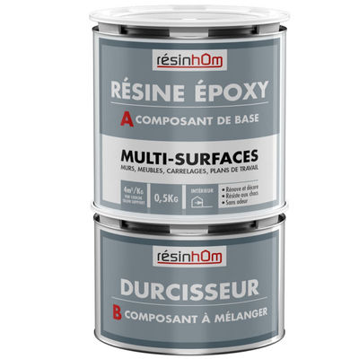 Résine epoxy Multi surfaces 0,5kg pour 2 M2 pour une couche