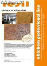 Résine pour sol imprimé