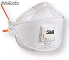 Respirador 3M 9332 P3 Alta Eficiencia para Polvos Humos y Neblinas con Válvula