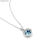 Rhodium-plated necklace mounted with Swarovski® Crystal and Cubic Zirconite. - 1
