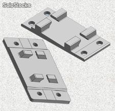 Rippenplatte/Selles plates/Placas de apoyo	/Placas de apoio/Selle de rail