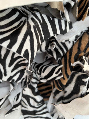 Ritagli pelle cavallino zebrato - Foto 5