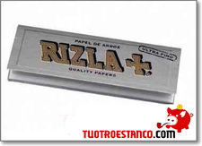 RIZLA papel + prata (ultra fino) 78mm