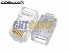 RJ45 conector cat5e 8pin conector de cable de red 1000pieza/bolsa