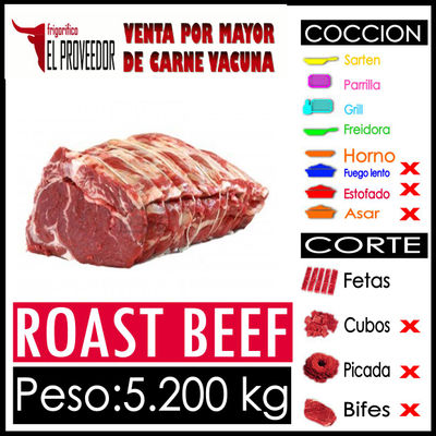 Roast beef - Para empanadas carne cortada a cuchillo o Hamburguesas