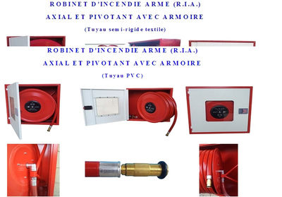 Robinet d&amp;#39;incendie arme (r.i.a.) axial et pivotant avec armoire - Photo 2