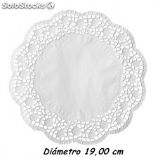 Rodal color blanco 19 cm, caja 2000 unidades