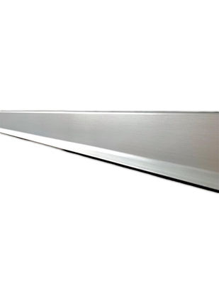 Rodapie aluminio labio inferior plata 3m 70mm alt. 3m larg.