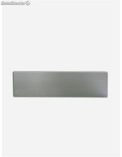 Rodapie aluminio recto 2m seleccione color y medida gris-metalizado 100mm alt.