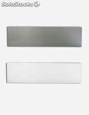 Rodapie aluminio recto 2m seleccione color y medida gris-metalizado 60 mm alt.