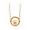 Rolex corona collar pendiente en oro IP - 1
