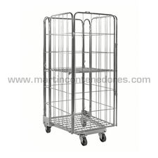 Roll container encajable con puerta 860x720x1740 mm