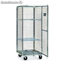 Roll container seguridad con puerta 830x720x1840 mm